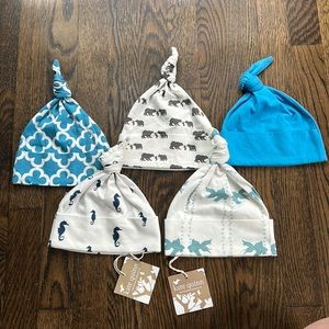 5 Kate Quinn baby hats 3-6mo